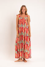 Load image into Gallery viewer, Model Front: Rio De Sol Maxi Dresses Sea-Bloom Long Dress Chiara