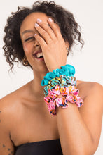 Load image into Gallery viewer, Image 02: Rio De Sol Hair Accessory Malibu-Atol Scrunchie