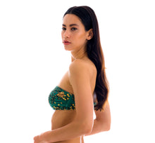 Load image into Gallery viewer, Image 08: Rio De Sol Top Top Roar-Green Bandeau-Reto