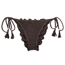 Load image into Gallery viewer, Product Front: Rio De Sol Bottom Bottom Shimmer-Coffee Frufru
