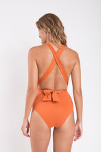 Load image into Gallery viewer, Model Back: Rio De Sol One-Piece Ocre Marina