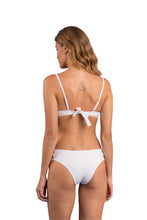 Load image into Gallery viewer, Model Back: Rio De Sol Top Top Bora-White Bra-Trio