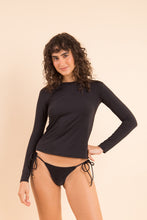 Load image into Gallery viewer, Image 09: Rio De Sol Top Nero Rash-Guard
