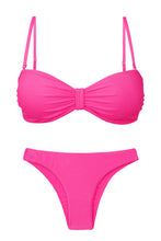 Load image into Gallery viewer, Product Front: Rio De Sol Set Set Malibu-Rosa Bandeau-Duo Essential
