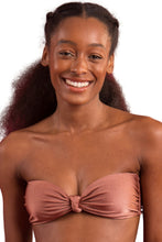 Load image into Gallery viewer, Gallery: Rio De Sol Top Top Shimmer-Copper Bandeau-Joy
