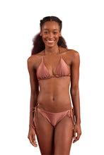 Load image into Gallery viewer, Model Front: Rio De Sol Bottom Bottom Shimmer-Copper Ibiza-Comfy
