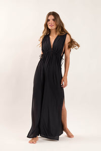 Image 02: Rio De Sol Maxi Dresses Black Long Dress Soleil