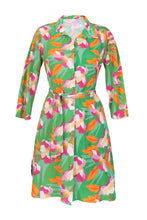 Load image into Gallery viewer, Product Front: Rio De Sol Beach Dresses Green Bloom Chemise
