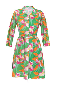 Product Front: Rio De Sol Beach Dresses Green Bloom Chemise