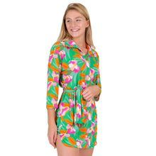 Load image into Gallery viewer, Gallery: Rio De Sol Beach Dresses Green Bloom Chemise
