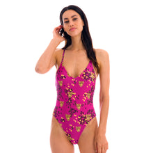 Load image into Gallery viewer, Gallery: Rio De Sol One-Piece Roar-Pink Hype
