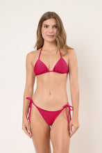 Load image into Gallery viewer, Model Front: Rio De Sol Set Set Shimmer-Desejo Tri-Inv Cheeky-Tie
