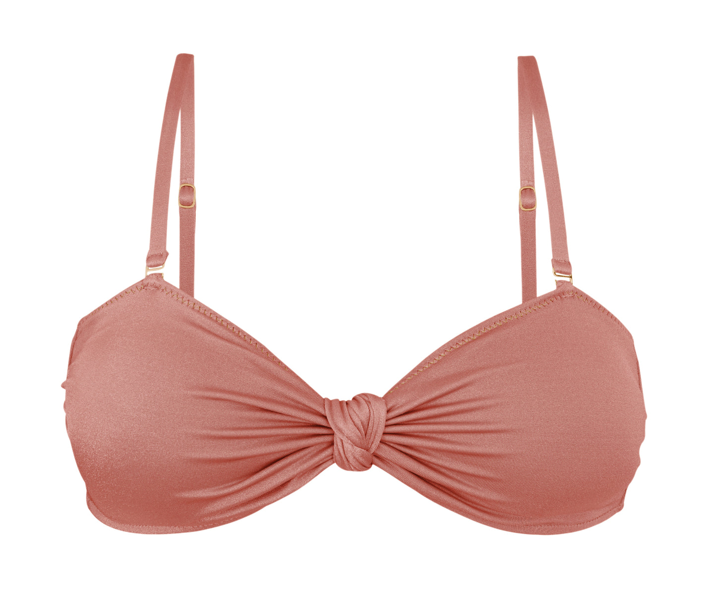 Product Front: Rio De Sol Top Top Shimmer-Copper Bandeau-Joy