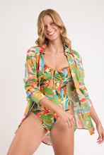 Load image into Gallery viewer, Image 04: Rio De Sol Shirtdress Tropical Shirt Greta
