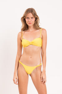 Top Amarelo Bandeau-Crispy