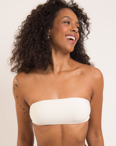 Top Off-White Bandeau-Reto