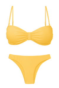 Set Malibu-Yellow Bandeau-Duo Essential