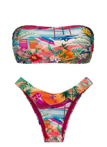 Set Sunset Bandeau-Reto High-Leg